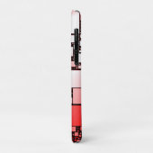 スクエア赤と白踊りiPhoneケース Case-Mate iPhoneケース (裏面/左)