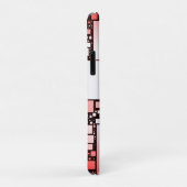 スクエア赤と白踊りiPhoneケース Case-Mate iPhoneケース (裏面/右)