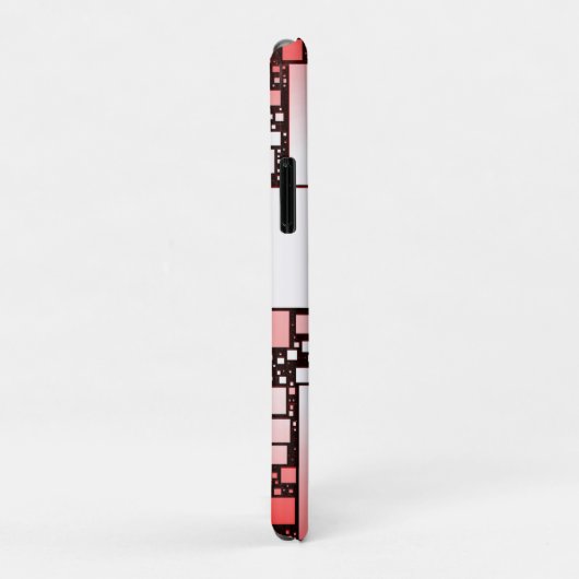 スクエア赤と白踊りiPhoneケース Case-Mate iPhoneケース (裏面/右)