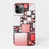 スクエア赤と白踊りiPhoneケース Case-Mate iPhoneケース (裏)