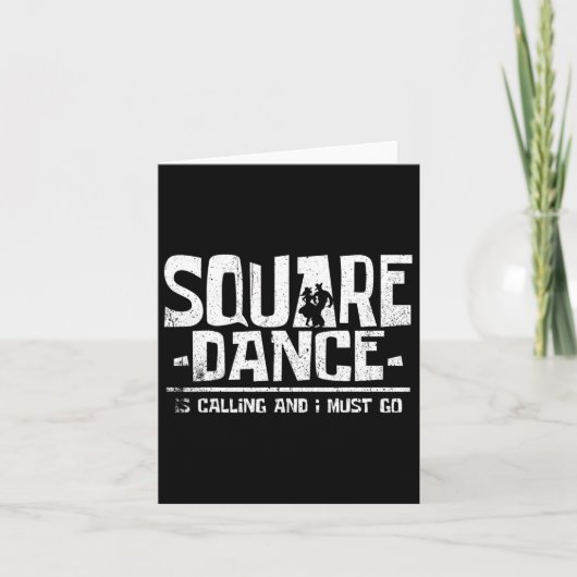 スクエア踊りスクエアダンスが呼び出している私がしなければならない カード (正面)