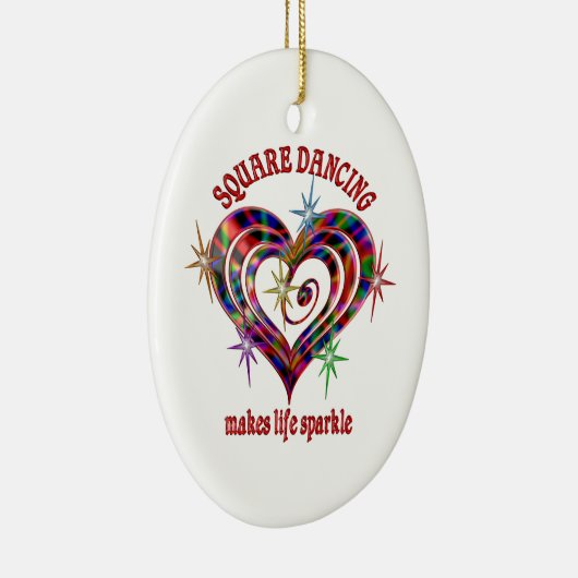 スクエア踊りスパークルズ セラミックオーナメント (右)