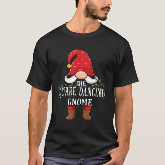 スクエア踊り格言ファミリーパジャマ Tシャツ (正面)