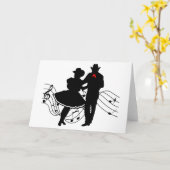 スクエア踊り カード (黄色い花)