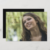 スクエア銅印卒業写真招待状 招待状 (正面/裏面)