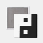 スクエア陰陽 マグネット (正面/裏面)