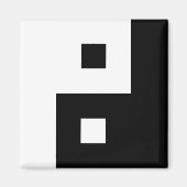 スクエア陰陽 マグネット (正面)