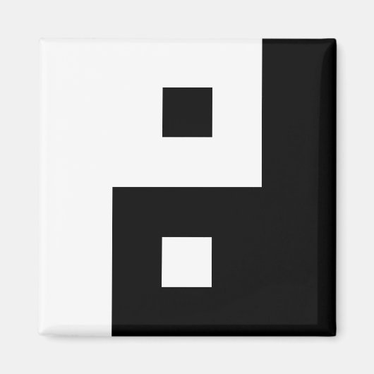 スクエア陰陽 マグネット (正面)