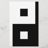 スクエア陰陽 便箋 (正面)