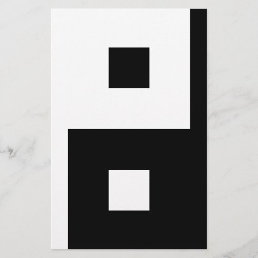 スクエア陰陽 便箋 (正面)