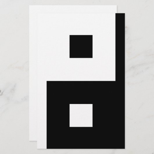 スクエア陰陽 便箋 (正面/裏面)