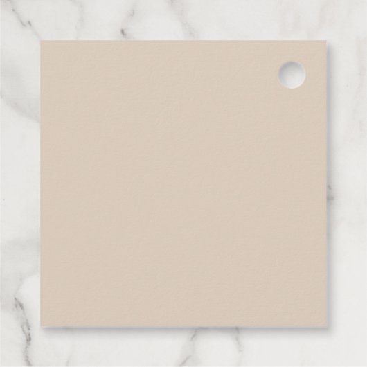 スクエア シルバー レトロ ディスコ グルーヴィー ブライズシャワー フェイバータグ (裏面)