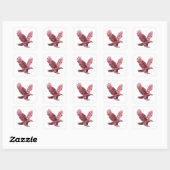 スクエア ピンク PINK EAGLE スクエアステッカー スクエアシール (シート)