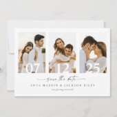 スクエア フォト セーブ・ザ・デート アナウンスメント カード (正面)