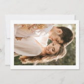 スクエア フォト セーブ・ザ・デート アナウンスメント カード (裏面)