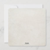 スクエア レッド ベリー + ユーカリ クリスマス リース (裏面)