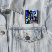 スクエア"起源"ボタン- Taigeのロゴ 缶バッジ (インサイチュ)