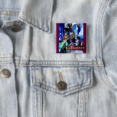 スクエア"起源"ボタン- Xanderのロゴ 缶バッジ (インサイチュ)