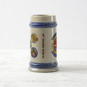 スクエアKBステインwおよび飛行ロゴ ビールジョッキ (中央)