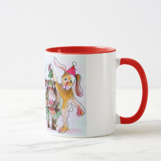 スクエアStreater著パーティーの動物オリジナルの芸術 マグカップ