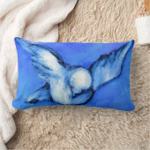 スクエアStreater著鳩オリジナルの芸術 ランバークッション (ブランケット)