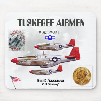 スクエアTUSKEGEEのパイロット-301stの戦闘機。- WW II マウスパッド