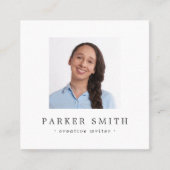 スクエカスタムアフォトミニマモダンリストプロフェッショナル スクエア名刺 (正面)