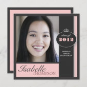 スクエレガントエア·ピンモダンク卒業パーティー 招待状 (正面/裏面)