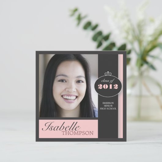 スクエレガントエア·ピンモダンク卒業パーティー 招待状 (スタンド正面)