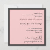 スクエレガントエア·ピンモダンク卒業パーティー 招待状 (裏面)