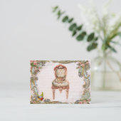 スクエレガントロールズ&ピンクロセス&ティーカップ 名刺 (スタンド正面)