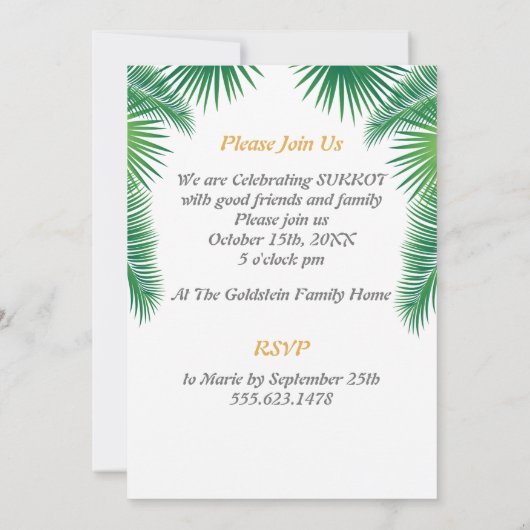 スクコットフェスティバルパーティースクカラウラルフ&エトロヴィンテージ 招待状 (裏面)