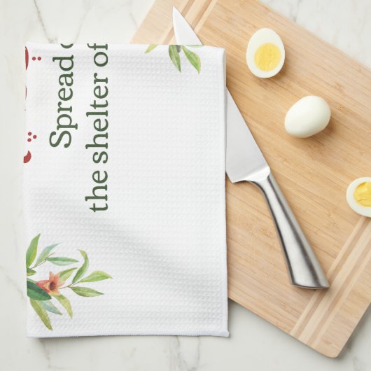 スクコット平和のためのユダヤ人祈りの言葉 |スクコットデコール キッチンタオル (四つ折り)