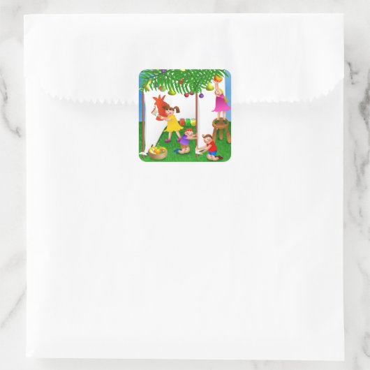 スクコ祝ットのユダヤ人の饗宴 スクエアシール (バッグ)