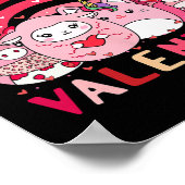 スクシッシュバレンタインデー子供へギフトかわいい女性L ポスター (角)