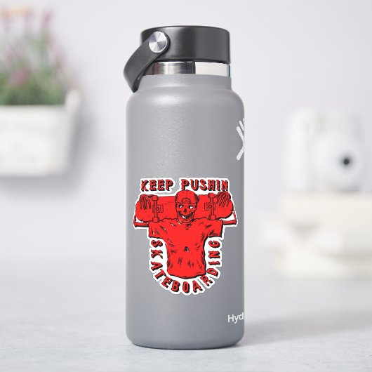 スクッ保クボード赤 – 4"キスカットビニール シール (HydroFlask)