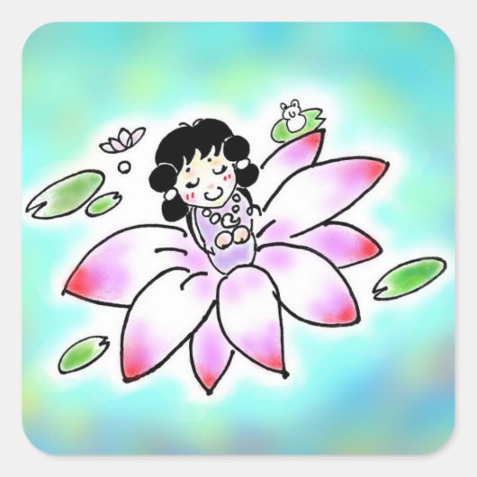 スクナヒコナちゃん スクエアシール (正面)