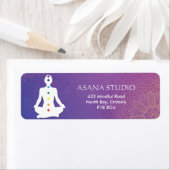 スクハスナポーズパープルマンダラチャクラ差出人住所 ラベル (インサイチュ)