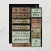 スクパーソナライズされたラップブックラベル ポストカード (正面/裏面)