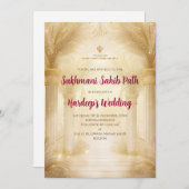 スクマン・サヒブの招待状をアカンド・パス招待として 招待状 (正面/裏面)