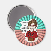 スクラおもしろいブスプン |ナースの寿命 マグネット (正面/裏面)