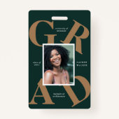 スクラはっきりしたースカラーの卒業発表 バッジ (裏面)