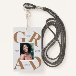 スクラはっきりしたースカラーの卒業発表 バッジ