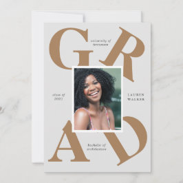 スクラはっきりしたースカラーの卒業発表 招待状