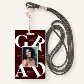 スクラはっきりしたースカラー卒業発表b バッジ (裏面ランヤード)