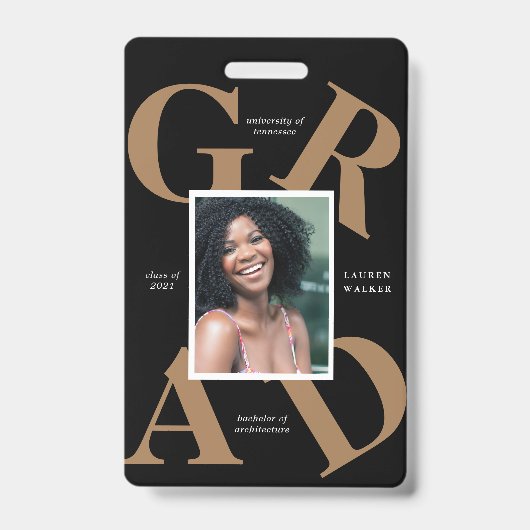 スクラはっきりしたースカラー大学院発表会 バッジ (正面)