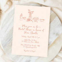 スクライブお洒落ルドールハンドドローブライダルシャワー