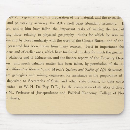 スクライブナーの統計地図 マウスパッド (正面)