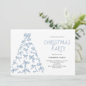 スクライブモダンルボークリスマスパーティー 招待状 (スタンド正面)