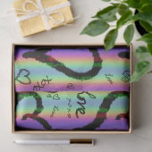 スクライブルラブクソハートストライプティッシュペーパー 薄葉紙 (ギフト)